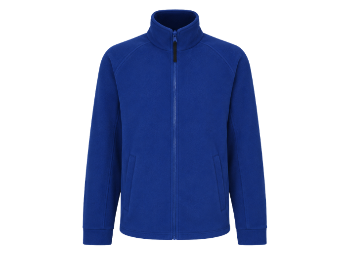 B2B Workwear Zip Jacket Royal Blue Low MOQ front design preview