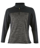 B2B Women Quarter Zip Pullover Grey/Black Workwear Low MOQ
