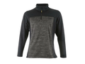 B2B Women Quarter Zip Pullover Grey/Black Workwear Low MOQ