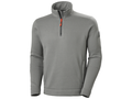 Custom Grey Half Zip Fleece Pullover Low MOQ Workwear Supplier