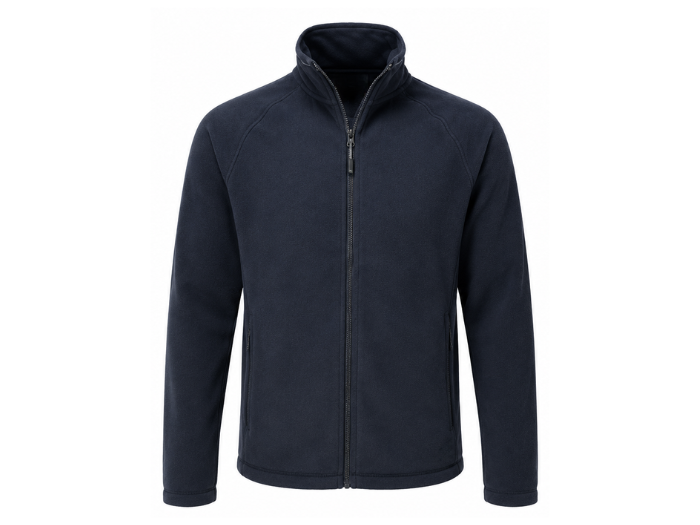 Zipped Jacket Navy B2B Low MOQ Custom Workwear Manufacturer front design preview