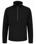 Custom Half Zip Fleece Jacket Black B2B Workwear Manufacturer