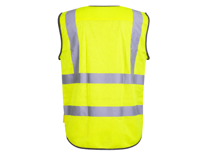 Electrician High-Visibility Workwear Waistcoat Yellow/Grey B2B Safety Vest