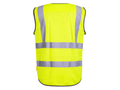 Electrician High-Visibility Workwear Waistcoat Yellow/Grey B2B Safety Vest