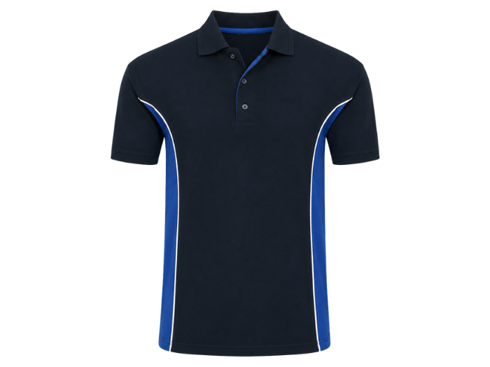 Electrician Polo Shirt Navy B2B Workwear Custom Shirt front design preview