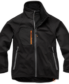 B2B Workwear Softshell Jacket Black Electrician Low MOQ