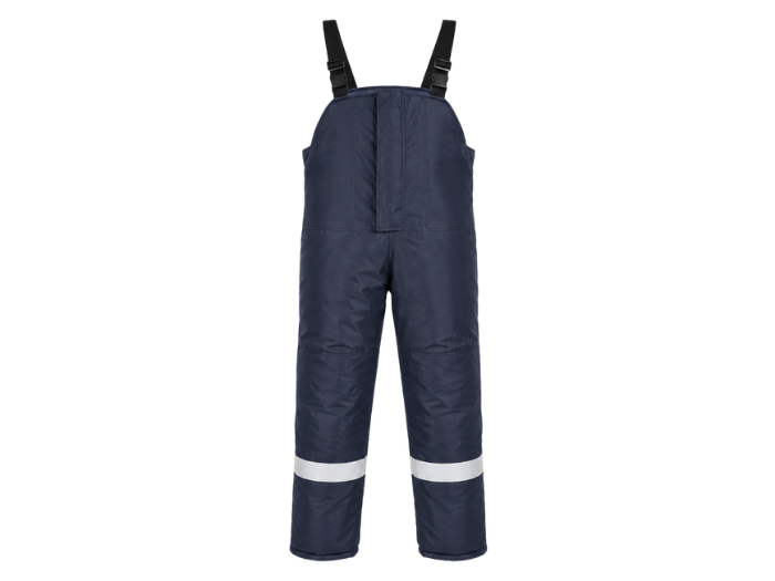 Custom Coldstore Bib Trousers Navy B2B Custom Freezer Workwear