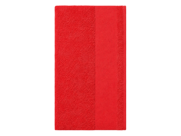 B2B Hairdressing Cotton Hand Towel Red Low MOQ Custom Salon Workwear