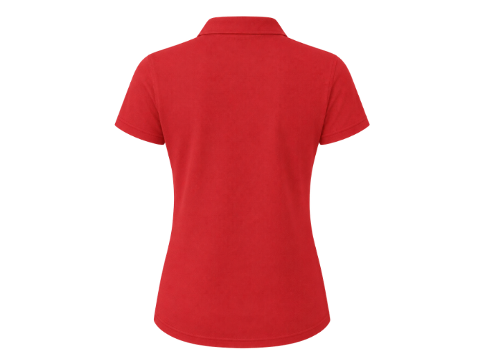 Custom Red Women’s Salon Polo Shirt Low MOQ Workwear
