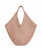 B2B Cutout Handle Leather Tote Bag Blush Pink Custom Leather Bag Low MOQ