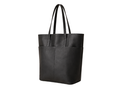 Black Leather Shoulder Tote Bag B2B Low MOQ Custom Tote Bag