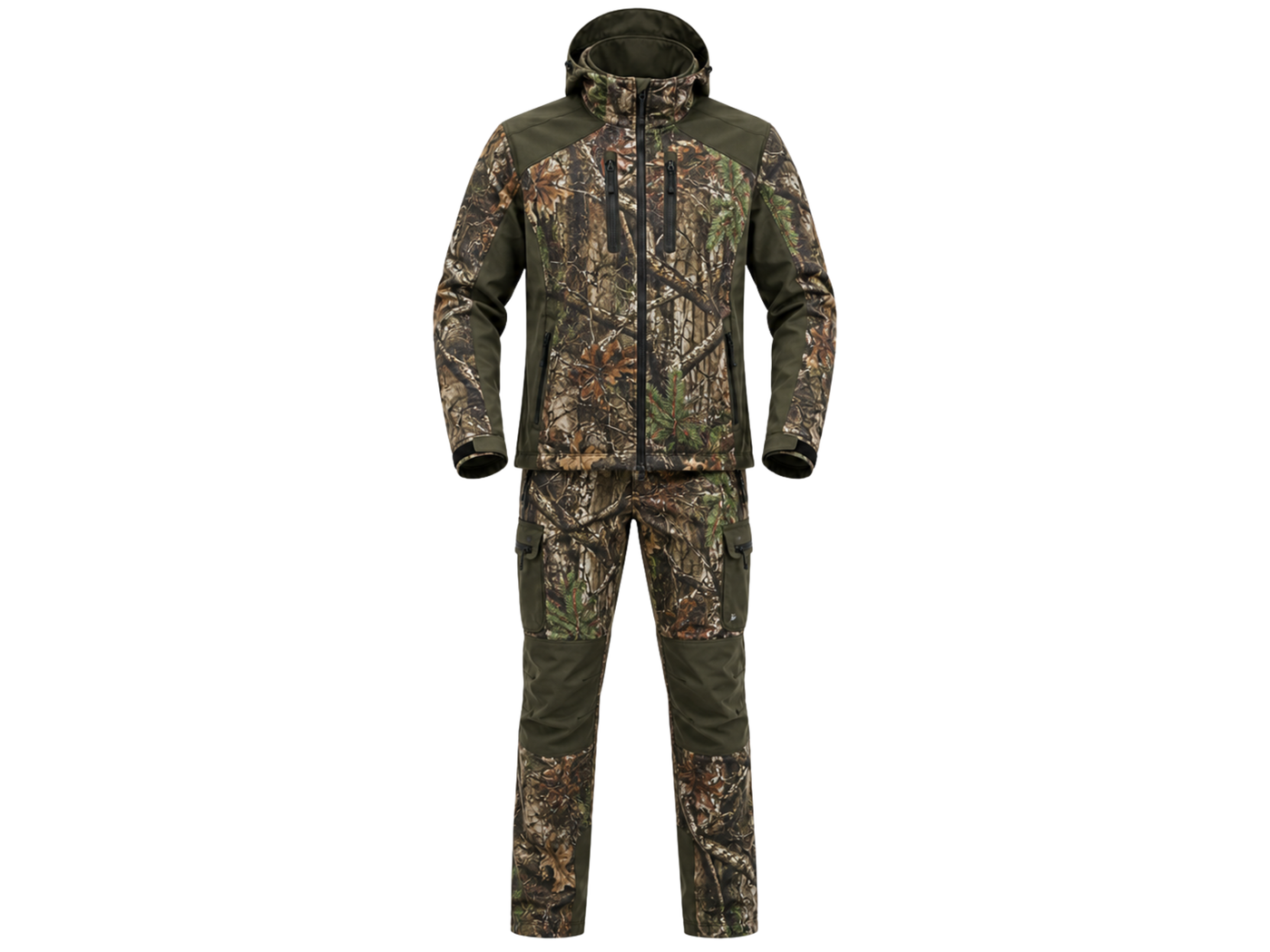 B2B Olive Camouflage Hunting Jacket and Cargo Trouser Set Low MOQ