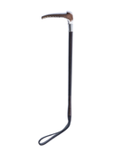 Hook Handle Hunting Leather Whip – Black Brown | B2B Low MOQ