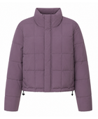 Cropped Duck Down Puffer Jacket – Dusty Mauve | B2B Low MOQ