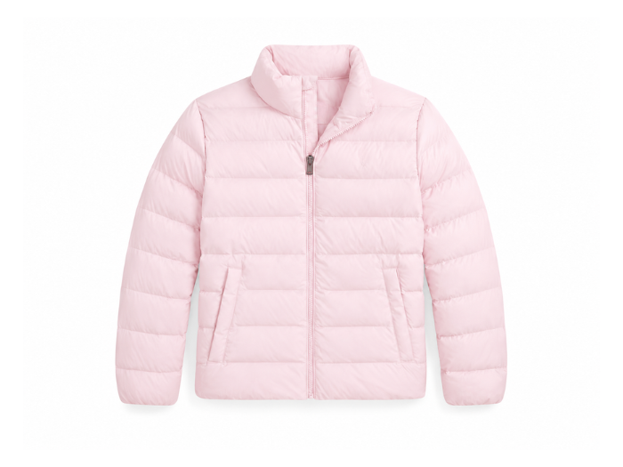 Packable Quilted Duck Down Jacket – Pale Pink | B2B Low MOQ