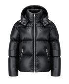 Lustrous Hooded Goose Down Puffer Jacket – Black | B2B Low MOQ