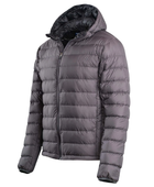 Men’s Hooded Goose Down Puffer Jacket – Grey | B2B Low MOQ