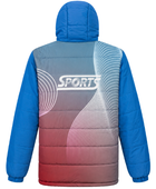 Custom Royal Blue Eider Down Hooded Puffer Jacket B2B Winter Jacket Manufactur