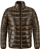 Men’s Classic Eider Down Puffer Jacket B2B Winter Manufacturer Brown Charcoal Camo Print