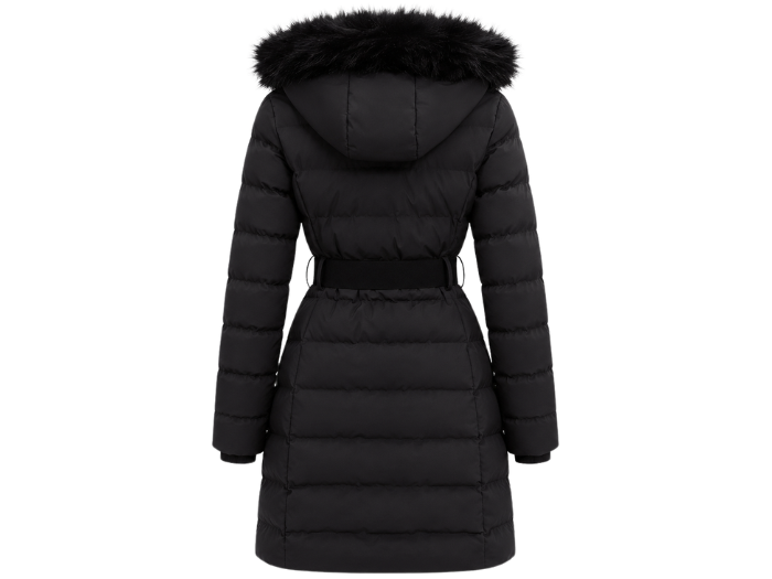 Women’s Hooded Mid-Length Eider Down Puffer Coat B2B Winter Manufacturer