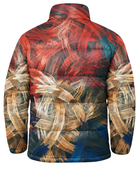 Men’s Abstract Print Puffer Jacket  B2B Low MOQ Winter Manufacturer