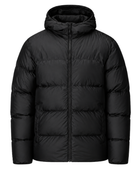 Personalize Men’s Black B2B Hooded Eider Down Puffer Jacket Low MOQ