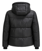 B2B Women’s Black Hooded Short Eider Down Puffer Jacket Wholesale Winter Manufacturer