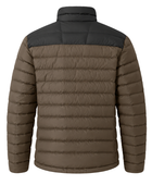 B2B Men’s Brown Black Contrast Eider Down Puffer Jacket Low MOQ Winter Manufacturer