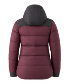 B2B Women’s Hooded Eider Down Puffer Jacket Low MOQ Burgundy