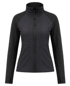 Custom Women’s Black Hybrid B2B Padded Jacket Low MOQ Winter Manufacturer