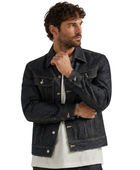 Custom Men's Rider Denim Jacket B2B Dark Indigo