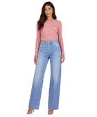 Wide Leg Denim Pants Light Blue Wash | B2B Low MOQ
