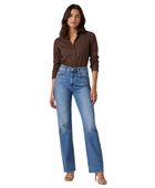 Flared Denim Pants Mid Blue Faded Wash | B2B Low MOQ