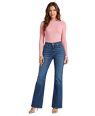 Flared Denim Pants Mid Blue Wash Five Pocket Design | B2B Low MOQ
