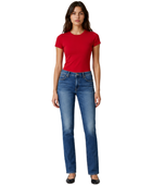 Slim Straight Denim Pants Mid Blue Faded Wash | B2B Low MOQ