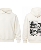 Custom Back Graphic Puff Print Hoodie Off-White B2B