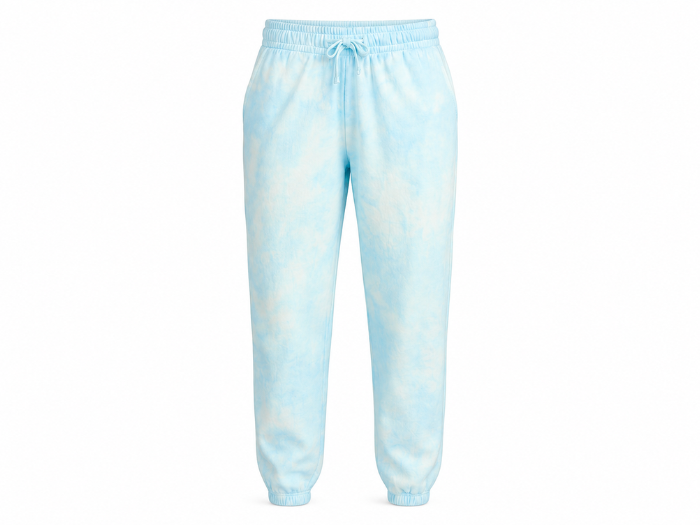 Cuffed Jogger Sweatpants Light Blue Cloud Tie Dye Wash | B2B Low MOQ