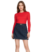 B2B A-Line Denim Mini Skirt Dark Blue Women’s Low MOQ Denim Manufacturer