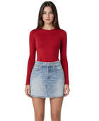 B2B High-Waisted Denim Mini Skirt Women’s Light Blue