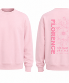 Oversized Sweatshirt Washed Pink Floral Back Screen Print | B2B Low MOQ