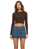 Custom Denim Mini Skirt Women’s Blue Wash B2B