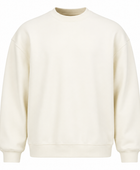 Oversized Sweatshirt Off White Floral Back Screen Print | B2B Low MOQ