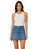 B2B Denim Mini Skirt Women’s Medium Blue Custom Denim Manufacturer