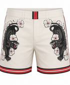 Sweat Shorts Natural Panther Graphic Screen Printing | B2B Low MOQ
