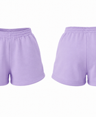 Sweat Shorts Lavender Garment Dyed | B2B Low MOQ