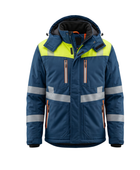 B2B Safety Reflective Hooded Ski Wear Jacket Low MOQ Winter Manufacturer