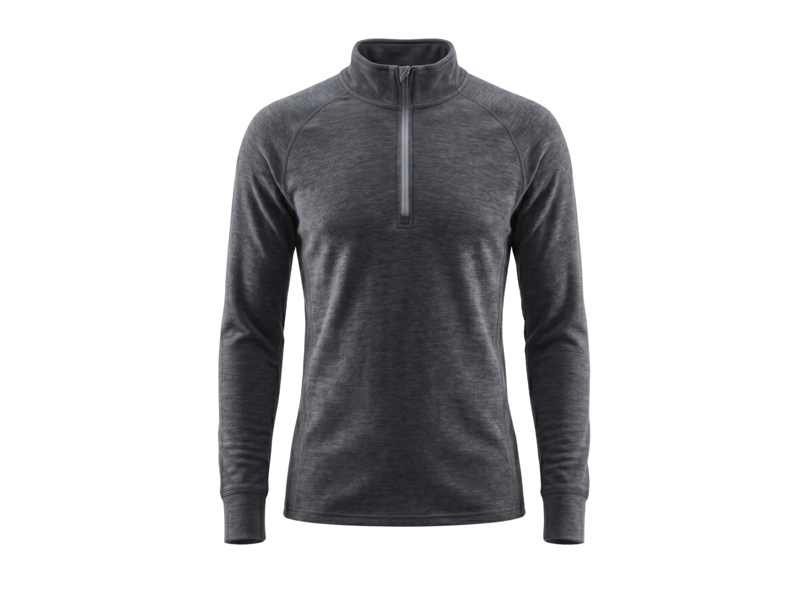 Custom Ski Wear Winter Mid Layer Shirt Charcoal Grey B2B