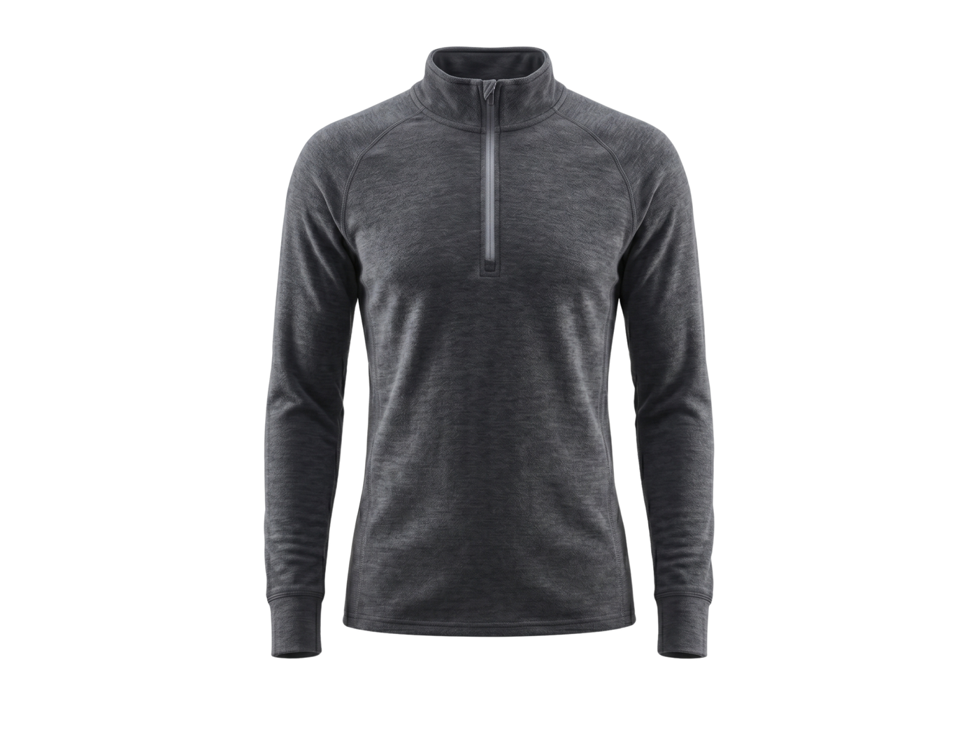 Custom Ski Wear Winter Mid Layer Shirt Charcoal Grey B2B