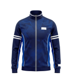 B2B Full-Zip Ski Wear Winter Jacket Navy Blue White Low MOQ Winter Jacket Manufacturer
