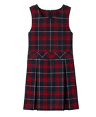 School Plaid Box Pleat Jumper Red Black White | B2B Low MOQ Wholesale